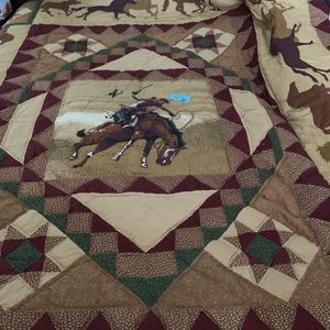 Twin cowboy quilt